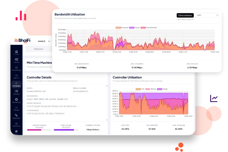 Simplify WiFi Management and Streamline Your Operations App interface - WiFi management and operational efficiency